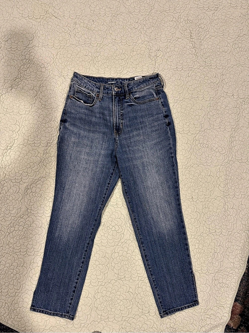 Old Navy High-Waisted O.G. Straight Secret-Smooth Pockets Petite Jeans Petite